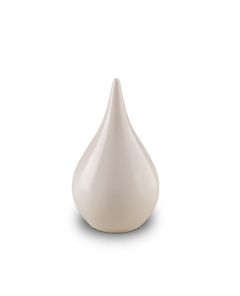 Mini-urne en céramique blanc